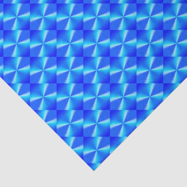 Papier Mousseline Motif diamant bleu royal (Détail)