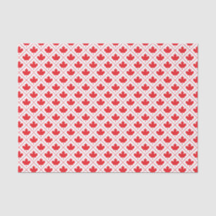 Papier Mousseline Motif diamant Feuille d'érable rouge du drapeau ca