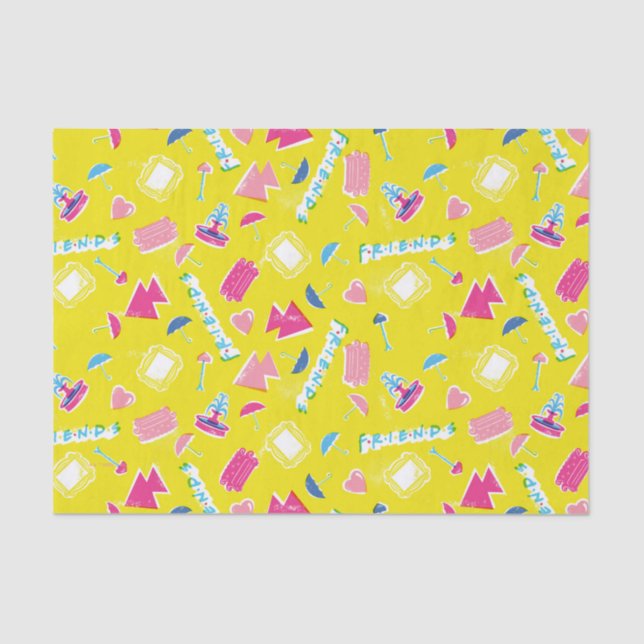 Papier Mousseline Motif d'icône Neon FRIENDS™ (Recto)