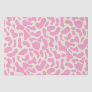 Papier Mousseline Motif d'impression de vache Abstraite rose chaud