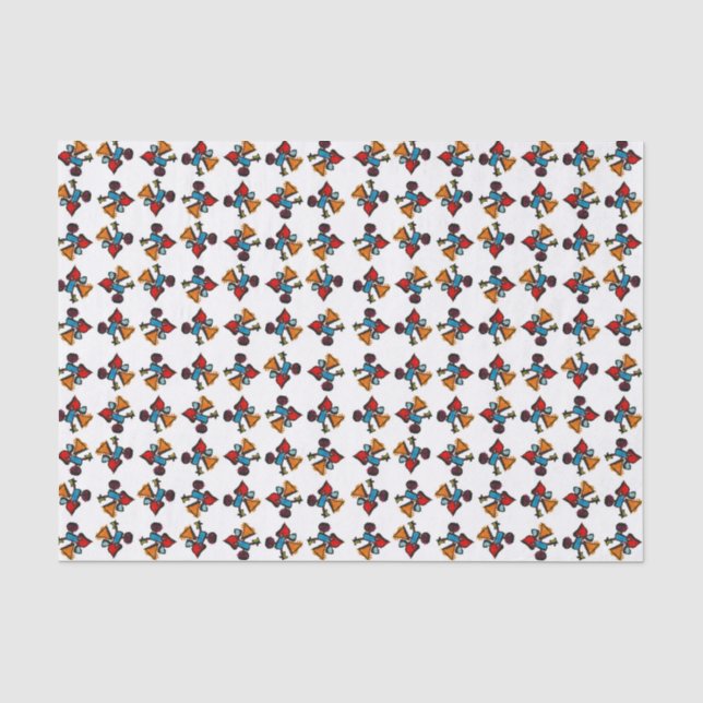 Papier Mousseline Motif d'impression Kaleidoscope Abstrait (Recto)