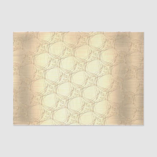 Papier Mousseline Motif doré (Recto)