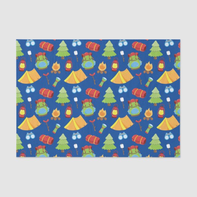 Papier Mousseline Motif du camp d'été (Recto)