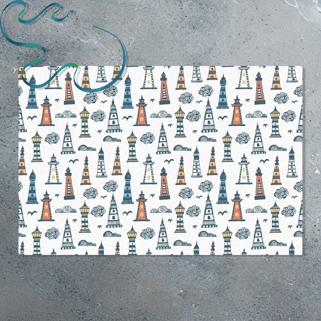 Papier Mousseline Motif du phare de Cute (Créateur téléchargé)