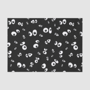 Papier Mousseline Motif d'yeux globuleux effrayants