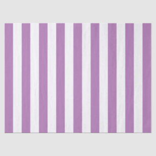 Papier Mousseline Motif élégant lilas clair blanc rayé