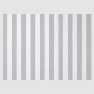 Papier Mousseline Motif élégant rayé gris et blanc