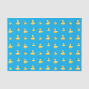 Papier Mousseline Motif en caoutchouc de canard de bleu de ciel