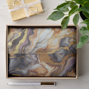 Papier Mousseline Motif en marbre noir gris noir blanc foncé