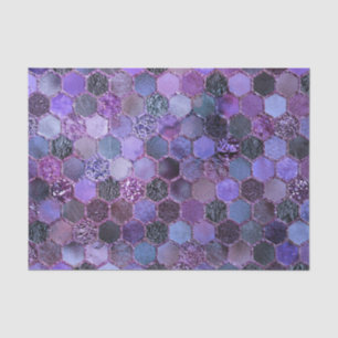 Papier Mousseline Motif en nid d'abeille de luxe Parties scintillant