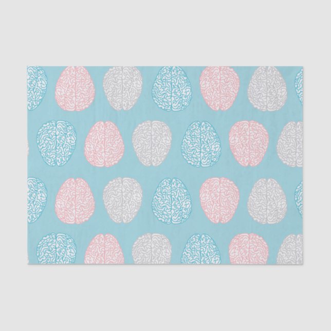 Papier Mousseline Motif en pastel intelligent (cerveaux en pastel (Recto)