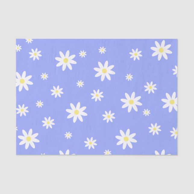 Papier Mousseline Motif en pastel mignon et girly de marguerite (Recto)