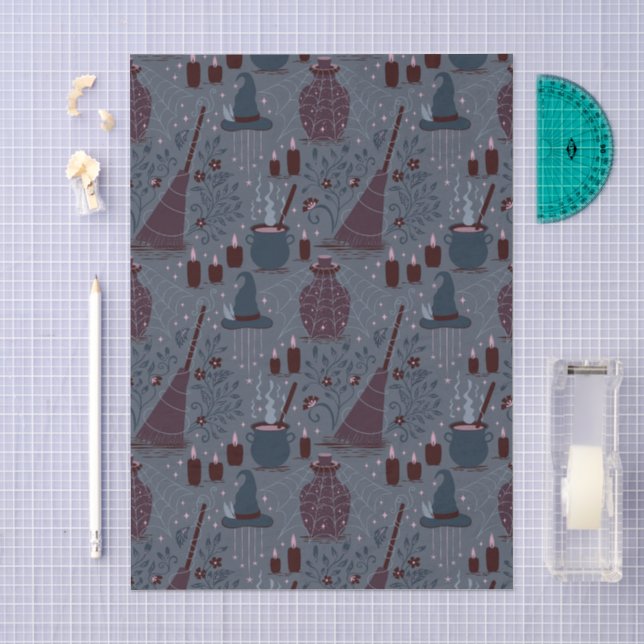 Papier Mousseline Motif ensorcelant d'Halloween au clair de lune (Artisanat)