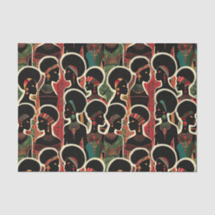 Papier Mousseline Motif ethnique africain élégant