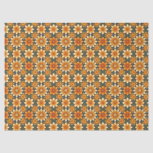 Papier Mousseline Motif Fleur Marigold sans joint