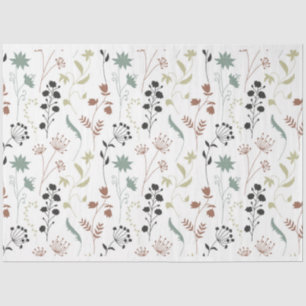 Papier Mousseline Motif fleur sauvage