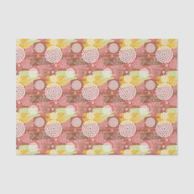 Papier Mousseline Motif floral 2 (Recto)