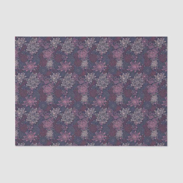 Papier Mousseline Motif floral 4 2 (Recto)
