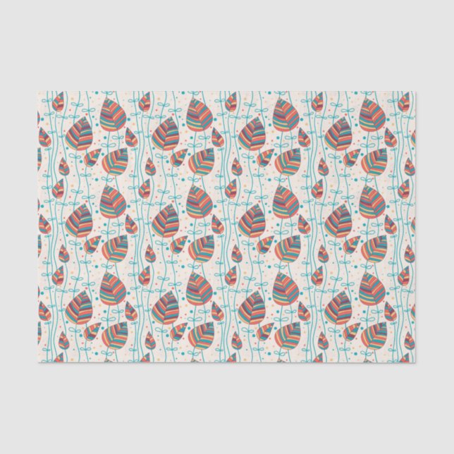 Papier Mousseline Motif floral 5 2 (Recto)