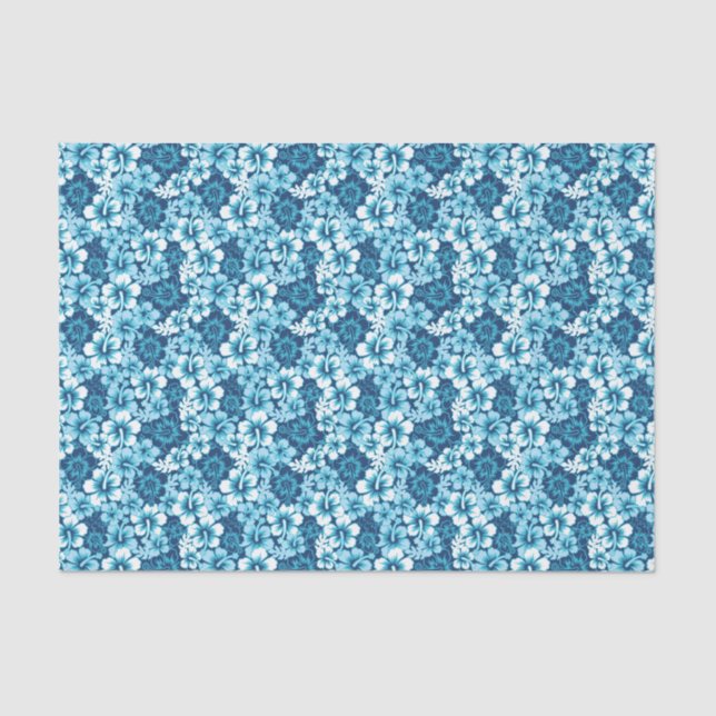 Papier Mousseline Motif floral de ketmie de surf (Recto)