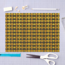 Motif floral futuriste