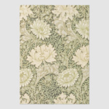 Motif floral vert de William Morris