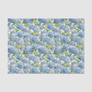 Papier Mousseline Motif floral Vintage classique Hydrangea