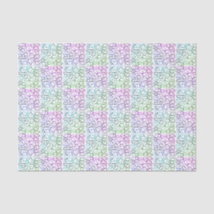 Papier Mousseline Motif géométrique Abstrait Carrelé et filtré