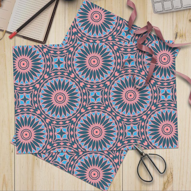 Papier Mousseline Motif géométrique Boho élégant (Créateur téléchargé)