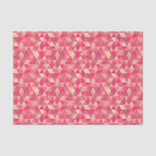 Papier Mousseline Motif géométrique de fleur