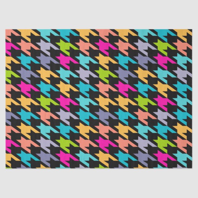 Papier Mousseline Motif géométrique de fond coloré (Recto)