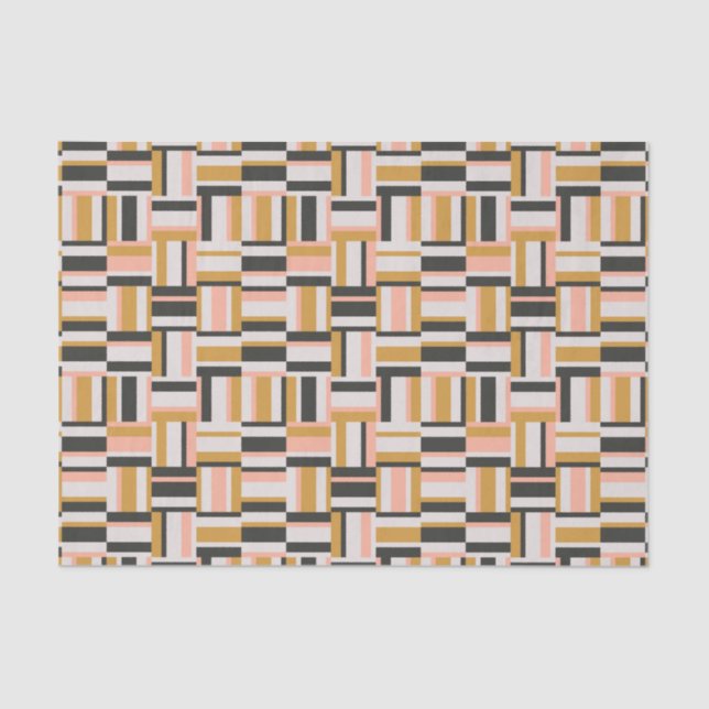 Papier Mousseline Motif géométrique de forme (Recto)