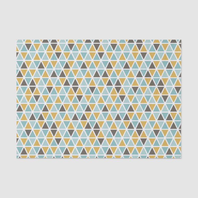 Papier Mousseline Motif géométrique de triangle (Recto)