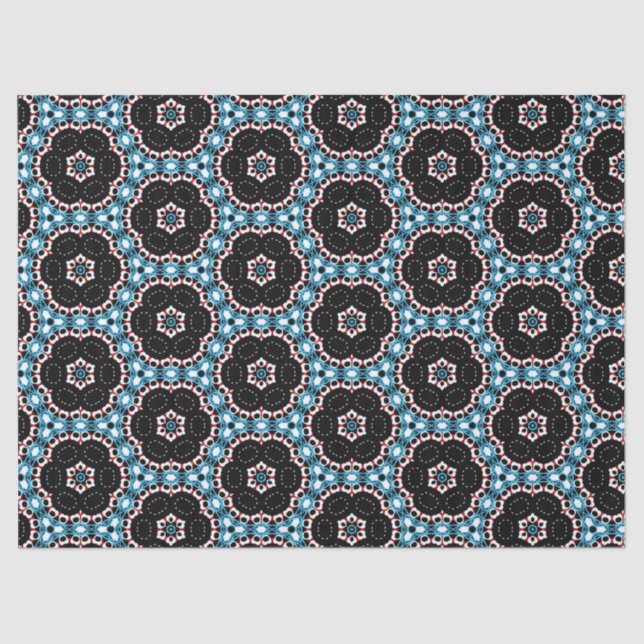 Papier Mousseline Motif géométrique en mosaïque élégant (Recto)