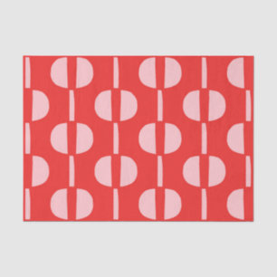 Papier Mousseline Motif géométrique moderne du milieu du siècle rétr
