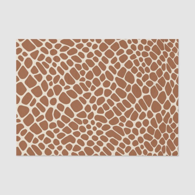Papier Mousseline Motif Giraffe (Recto)