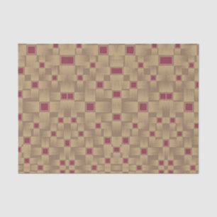Papier Mousseline Motif Gold et Burgundy Weight