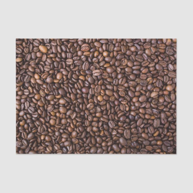 Papier Mousseline Motif grains de café (Recto)