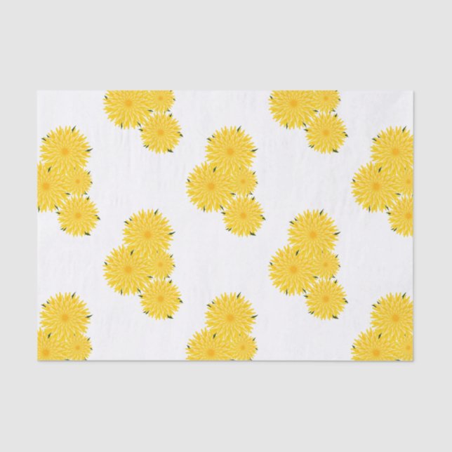 Papier Mousseline Motif graphique Dandelion bunch (Recto)