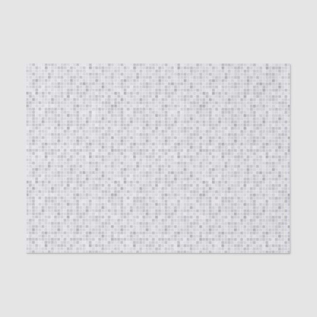 Papier Mousseline Motif gris de tuiles (Recto)