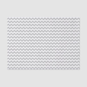 Papier Mousseline Motif gris et blanc chevron personnalisé