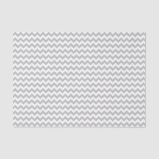 Papier Mousseline Motif gris et blanc chevron personnalisé