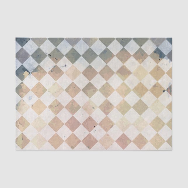 Papier Mousseline Motif grunge vintage de tuile (Recto)