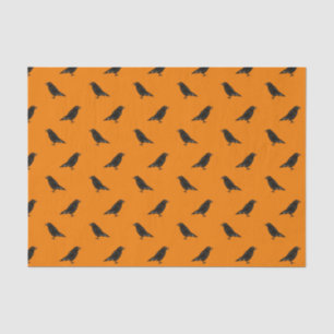 Papier Mousseline Motif Halloween Raven