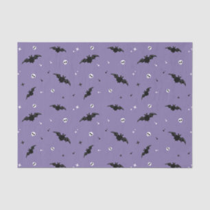 Papier Mousseline Motif Halloween Tissus de chauve-souris et de crân