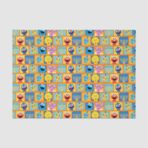 Papier Mousseline Motif Hanoukka de Sesame Street