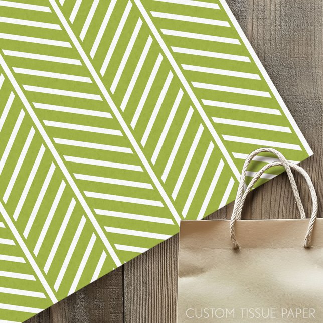 Papier Mousseline Motif Herringbone moderne (Custom Tissue Paper)