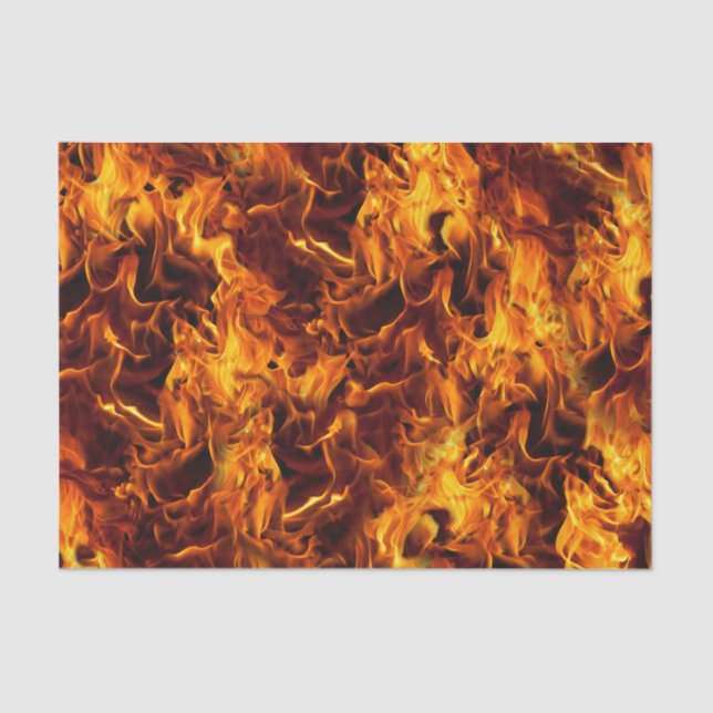 Papier Mousseline Motif incendie et flamme (Recto)