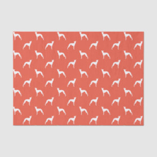 Papier Mousseline Motif italien Greyhound Iggie Silhouettes