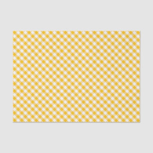 Papier Mousseline Motif jaune de contrôle de guingan